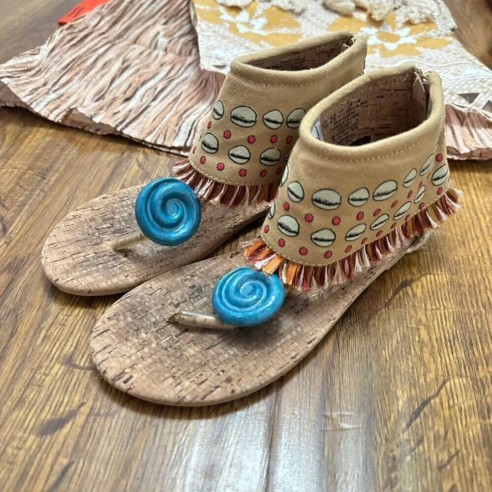 Disney Moana Costume set outfit, shoes and toy
